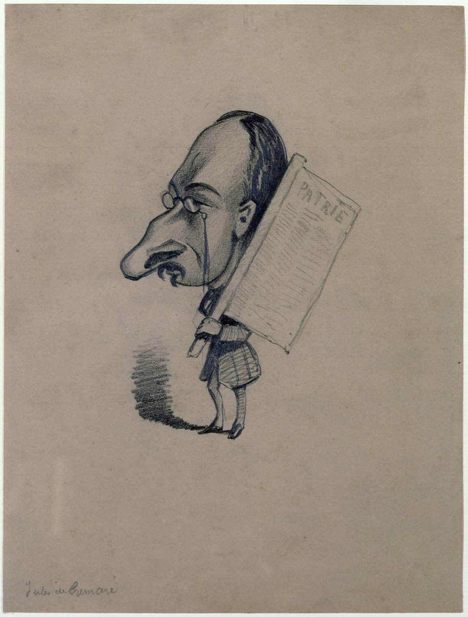 Jules de Premaray (1819-68) efter ett fotografi av Nadar, ca 1858 av Claude Monet