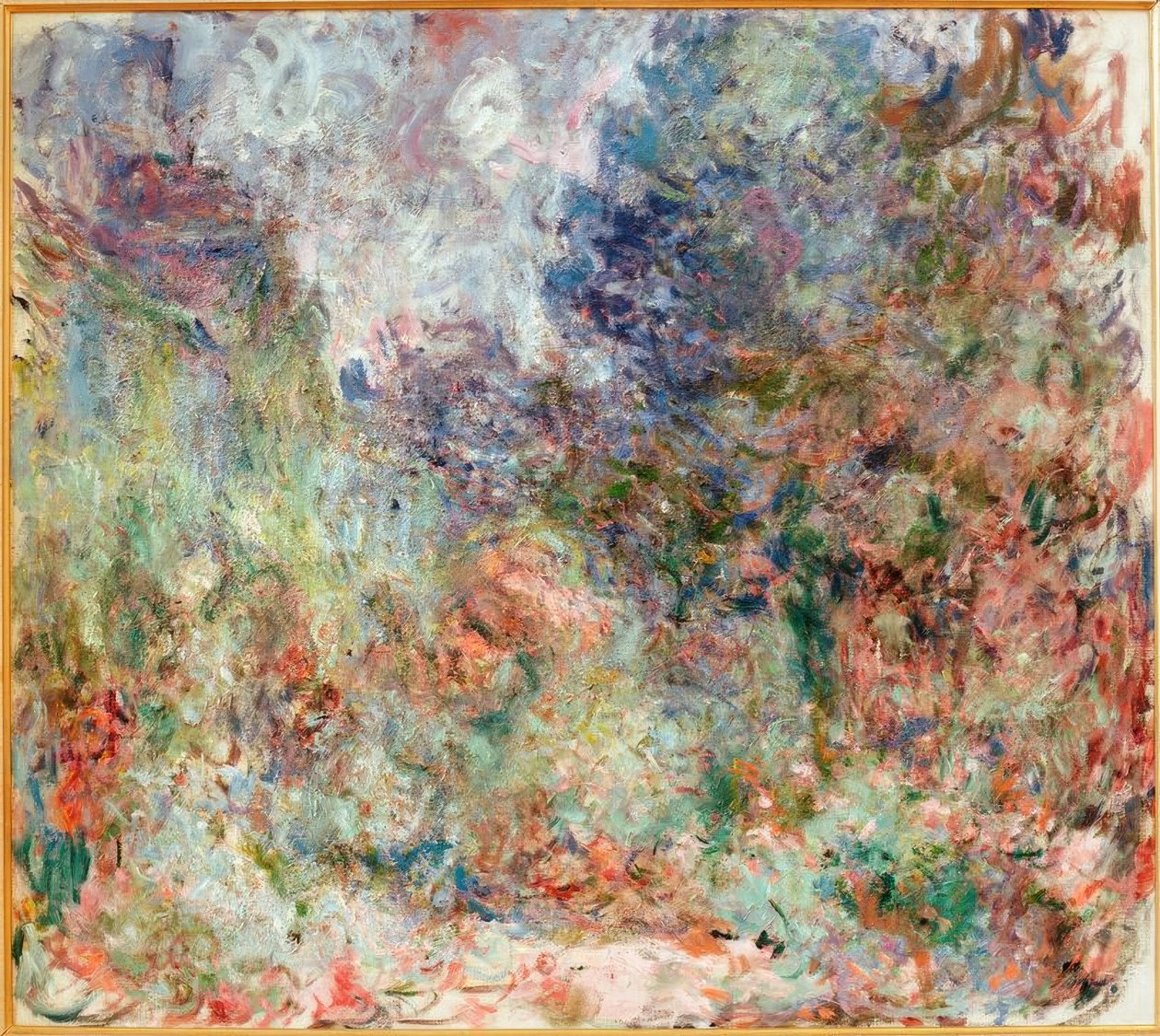 Konstnärens hus sett från rosenträdgården (Das Haus de av Claude Monet