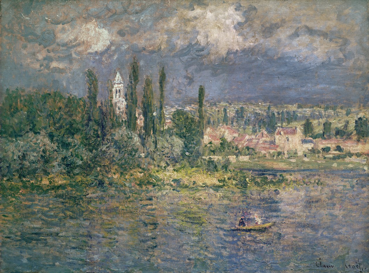 Landskap med åskväder, Vetheuil, 1880 av Claude Monet