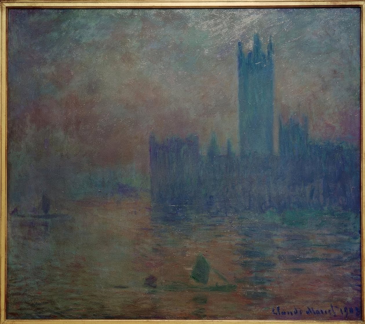 Parlamentet, dimmaeffekten av Claude Monet