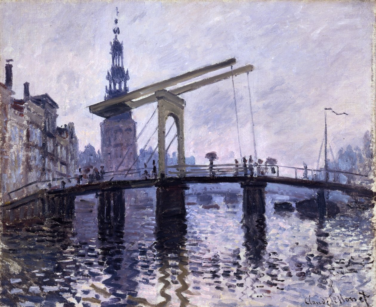 Le Pont, Amsterdam, 1870-71 av Claude Monet