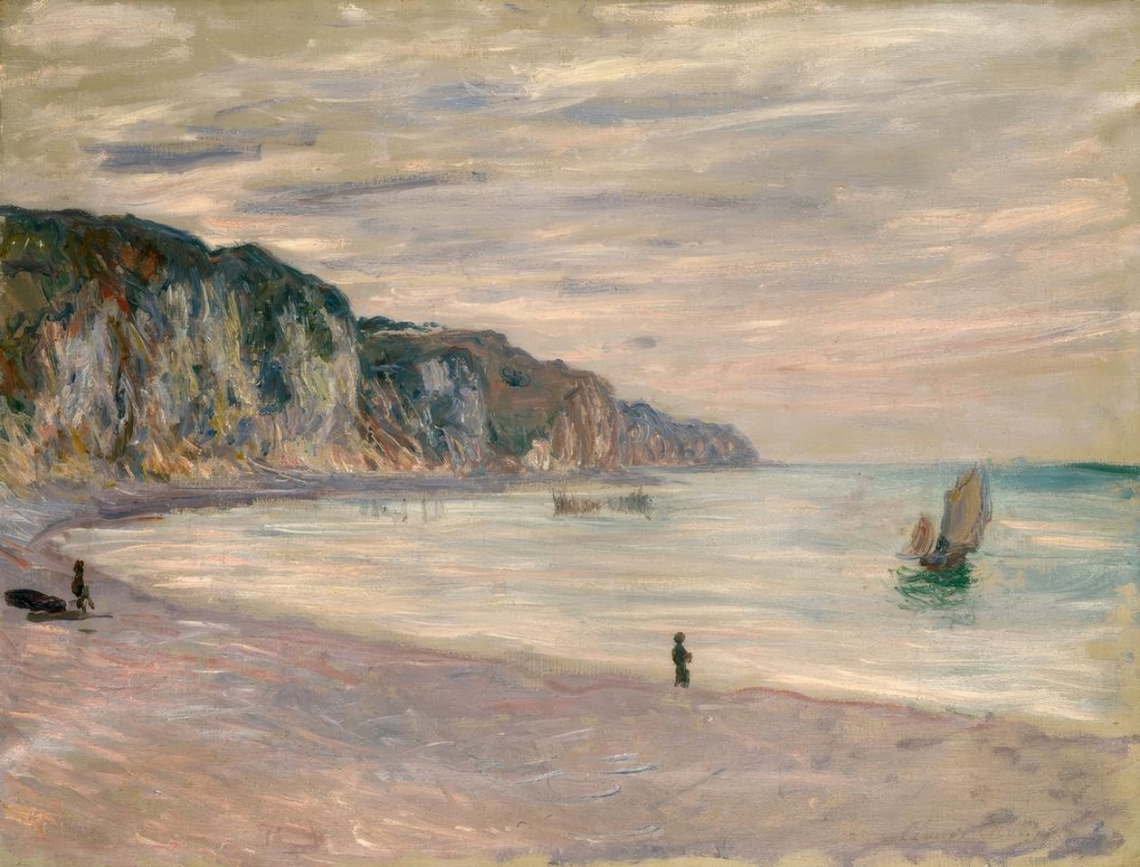 Klipporna i Pourville av Claude Monet