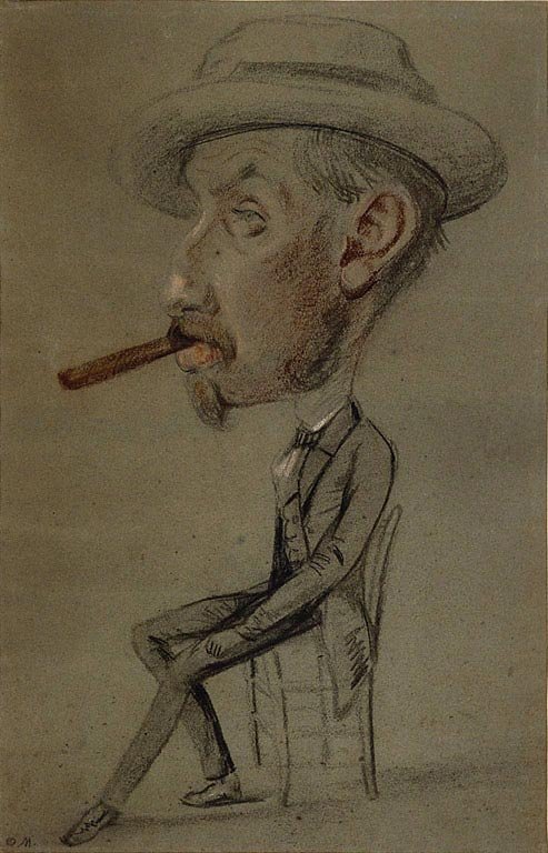 Man with a Big Cigar av Claude Monet