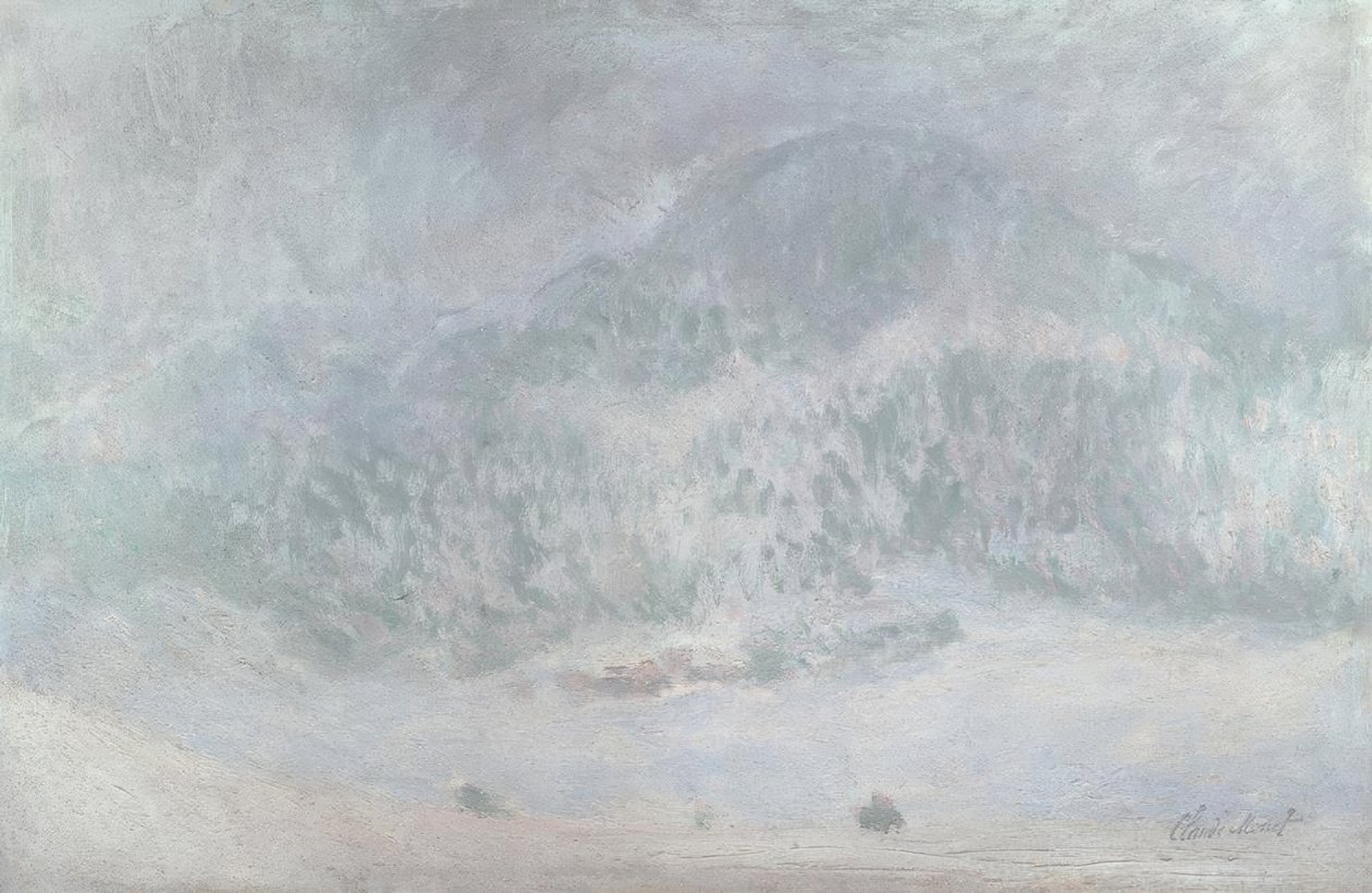 Mount Kolsaas, snöstorm av Claude Monet