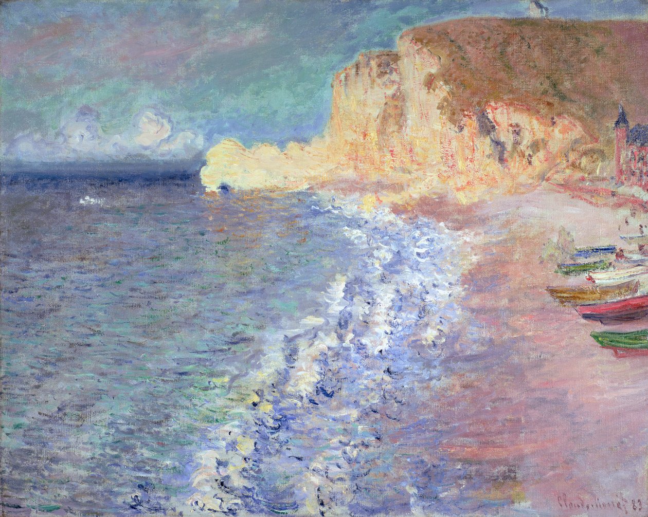 Morgon i Etretat, 1883 av Claude Monet