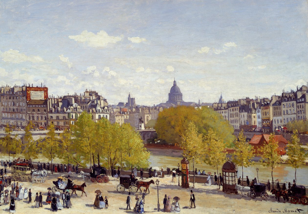 LOUVRE DOCK av Claude Monet