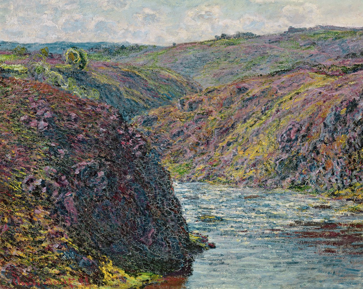 Raviner i Creuse i slutet av dagen, 1889 av Claude Monet