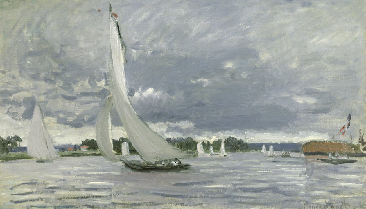Regatta i Argenteuil, 1872 av Claude Monet