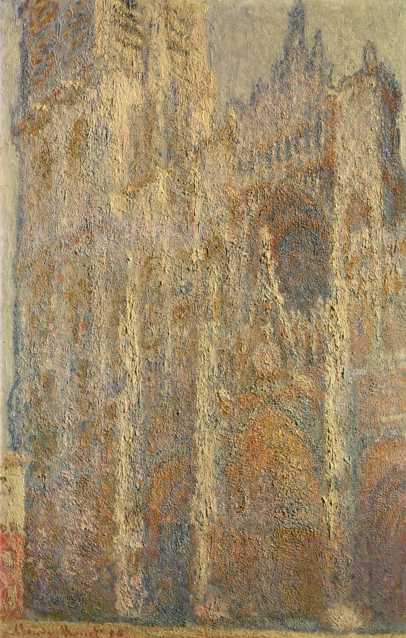 Rouens katedral, middag, 1894 av Claude Monet