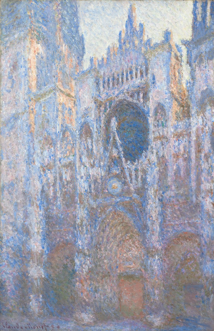 Rouens katedral, västra fasaden, 1894 av Claude Monet