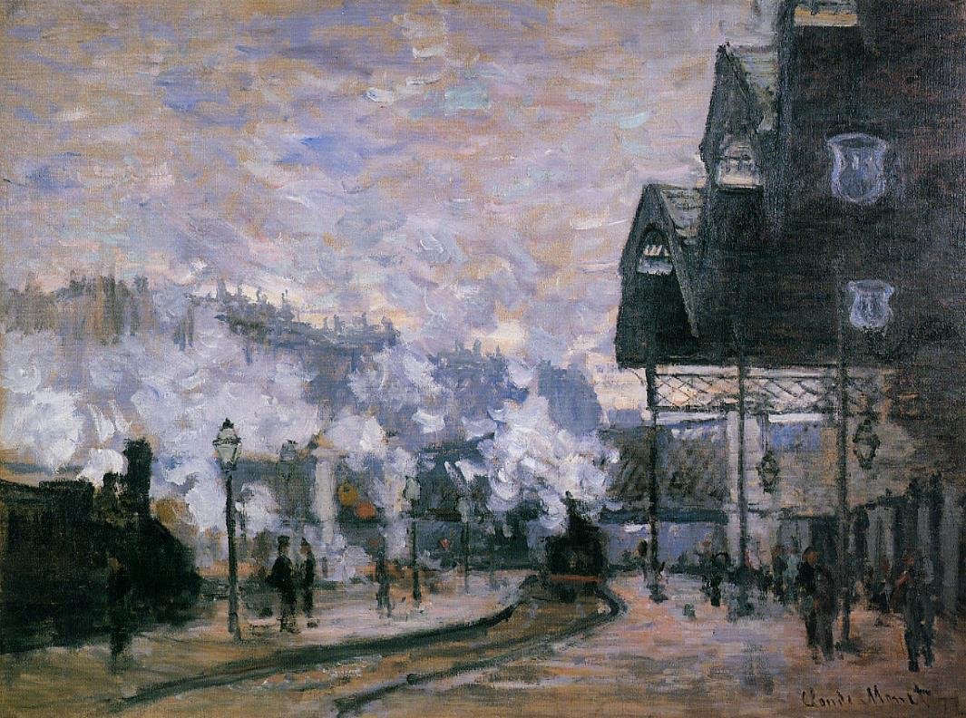Saint-Lazare Station, the Western Region Goods Sheds av Claude Monet