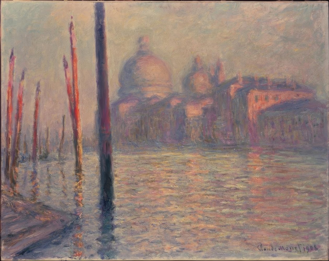 Santa Maria della Salute och Canal Grande, Venedig av Claude Monet