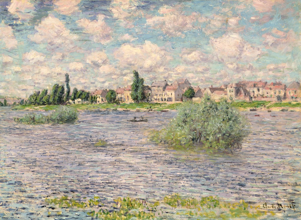 Seine vid Lavacourt av Claude Monet