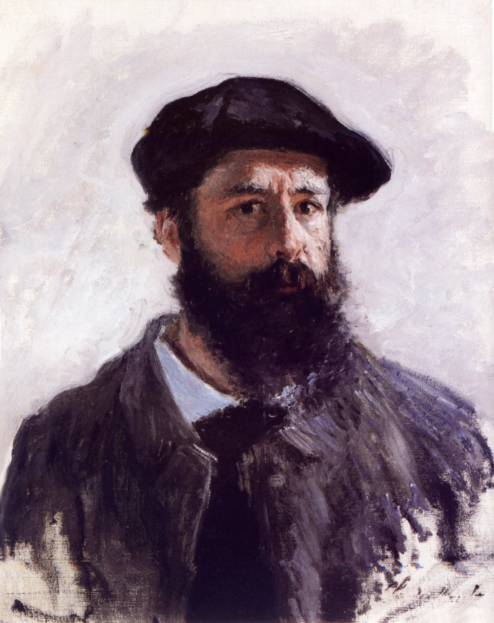 Self-portrait in Beret av Claude Monet