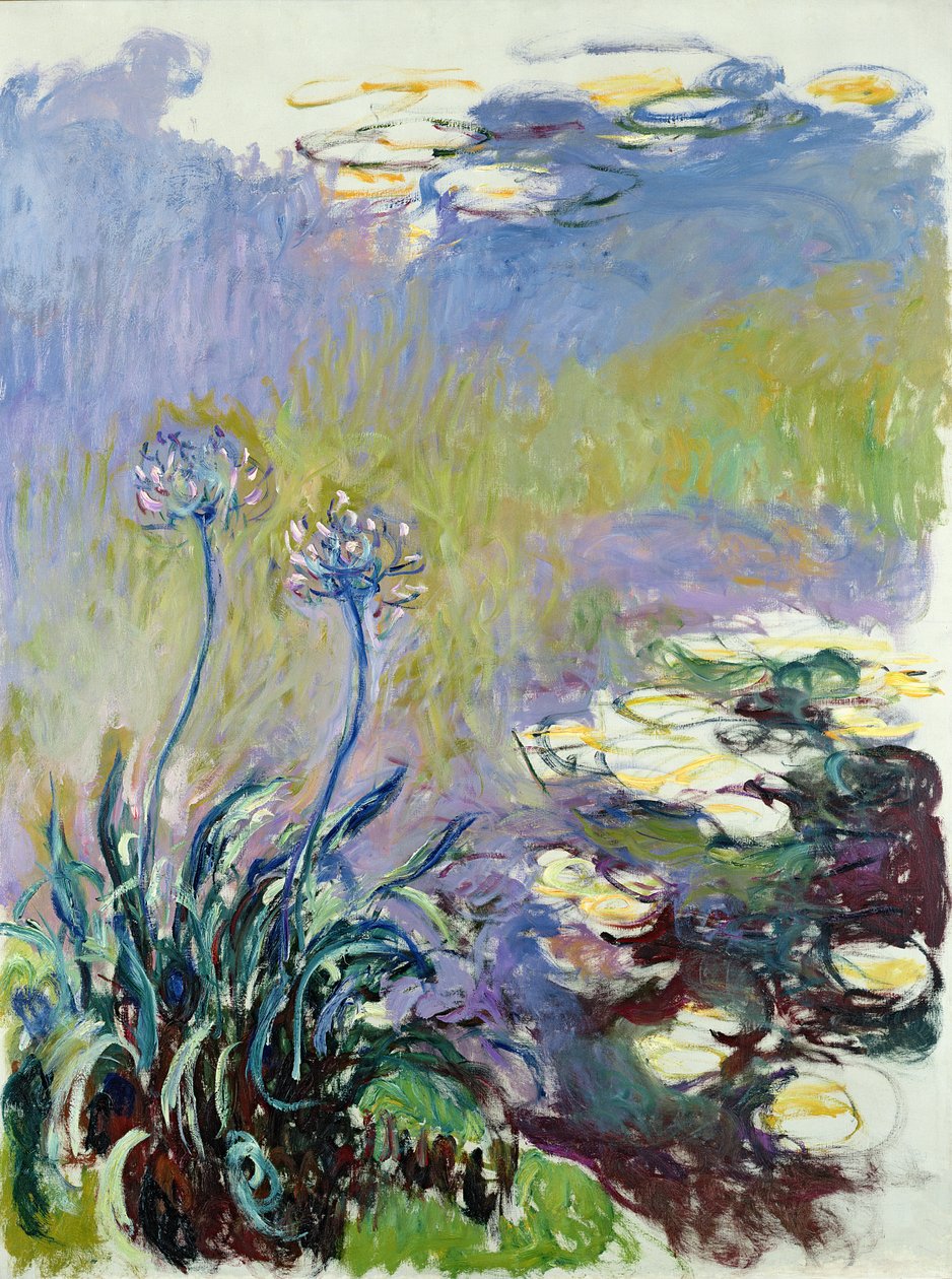 Agapanthus, 1914-17 av Claude Monet