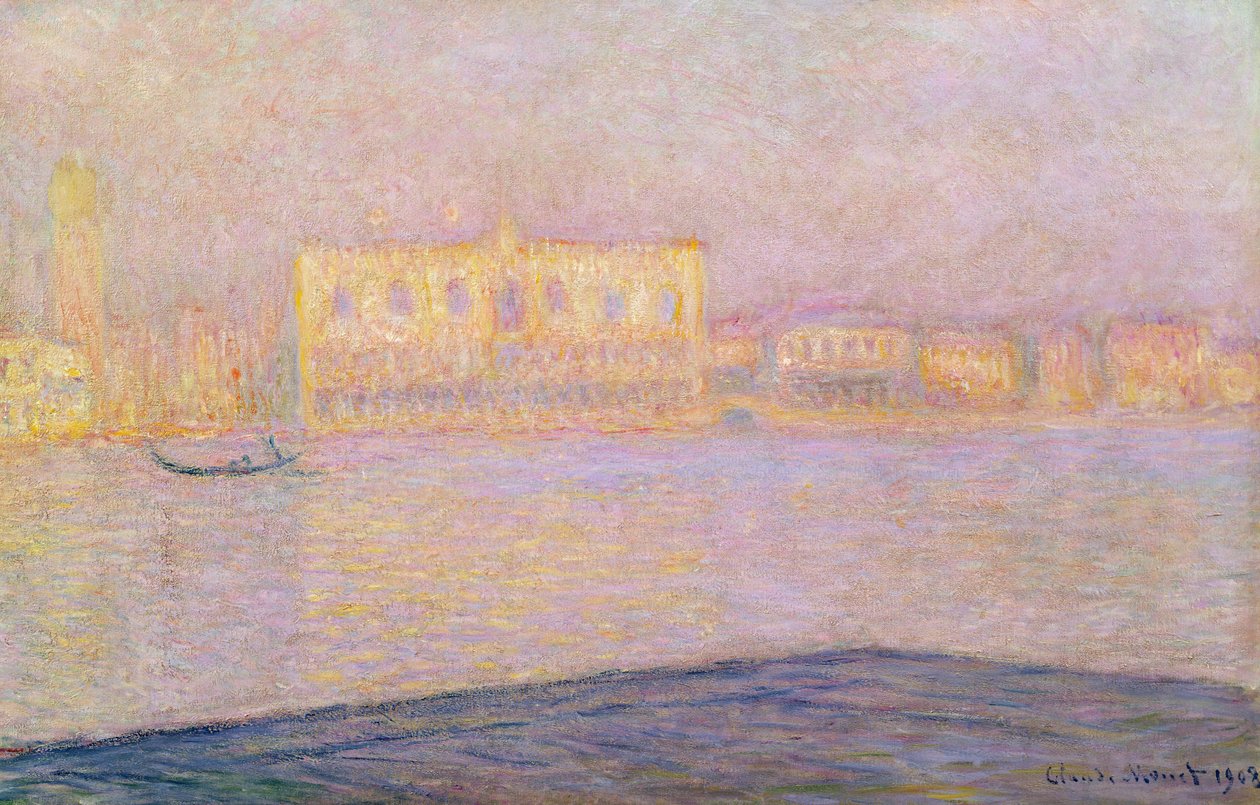 Hertigpalatset från San Giorgio, 1908 av Claude Monet