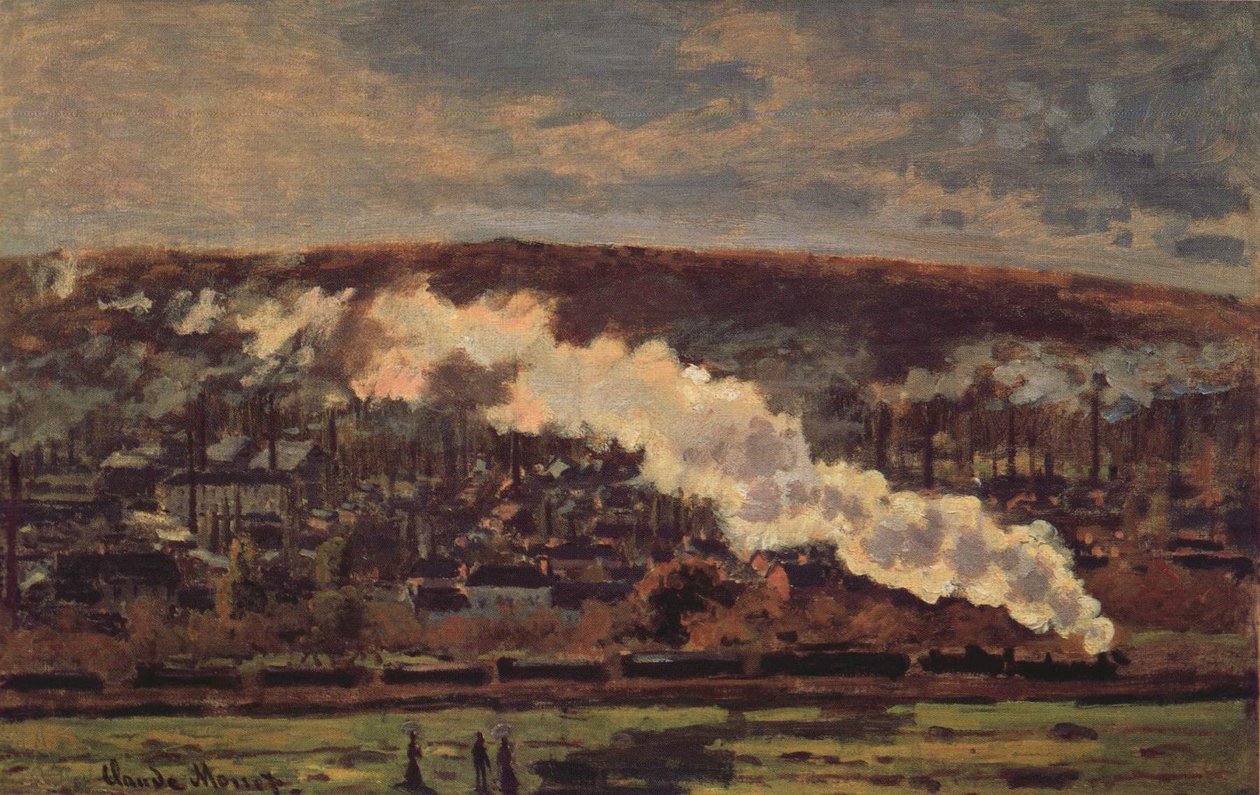The Goods Train av Claude Monet