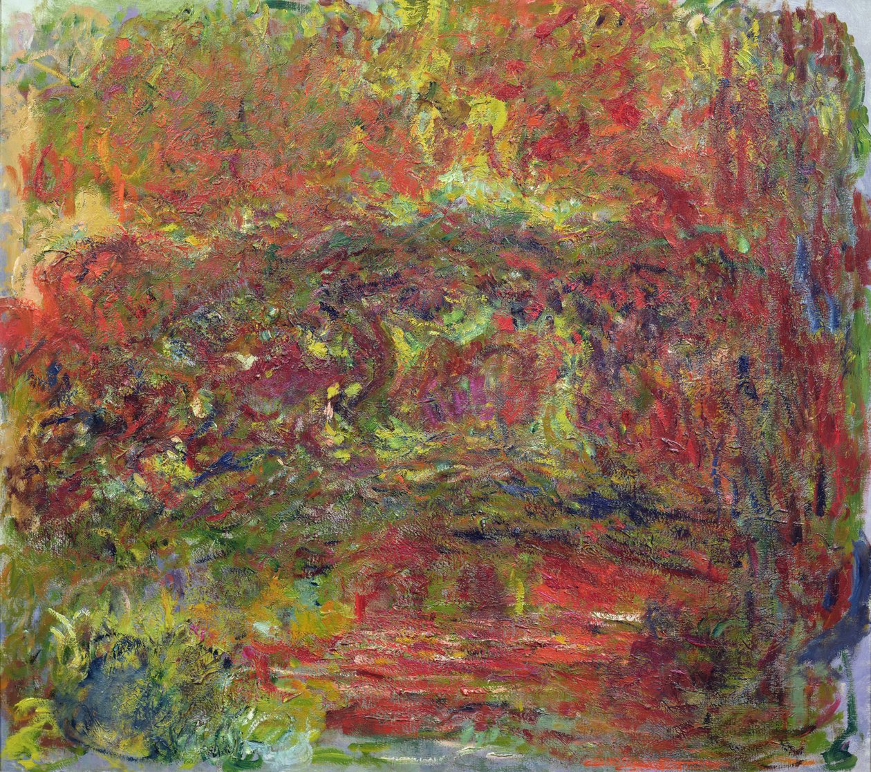 Den japanska bron, 1918-24 (se detalj 414403) av Claude Monet