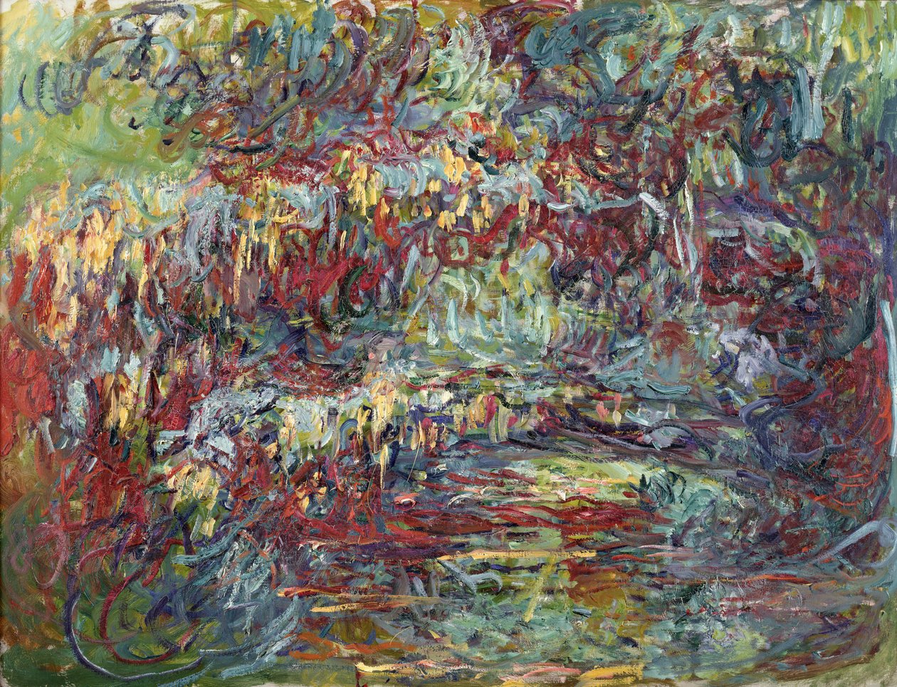 Den japanska bron vid Giverny, 1918-24 av Claude Monet
