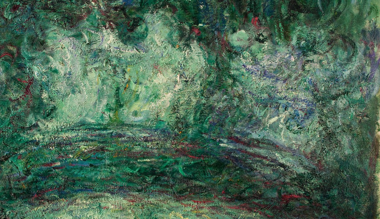 Den japanska bron, detalj, 1918-19 (se även 181501) av Claude Monet