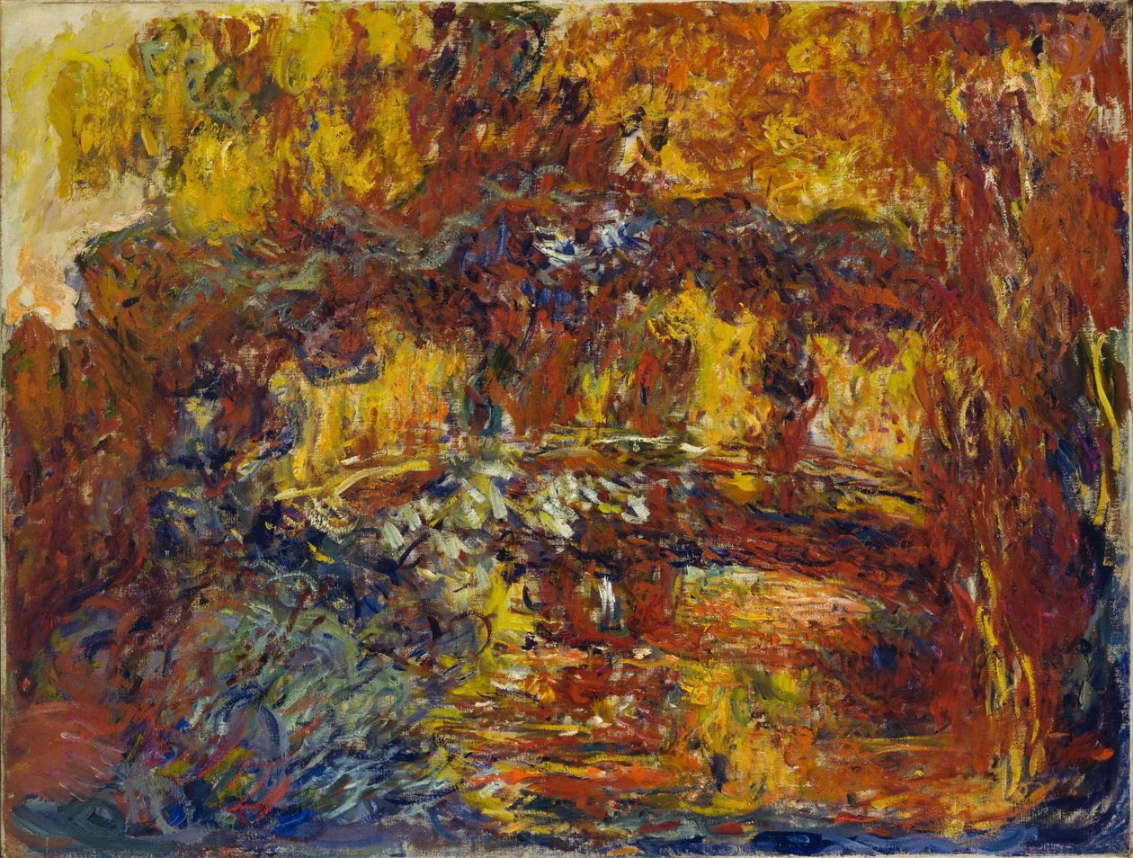 The Japanese Footbridge av Claude Monet