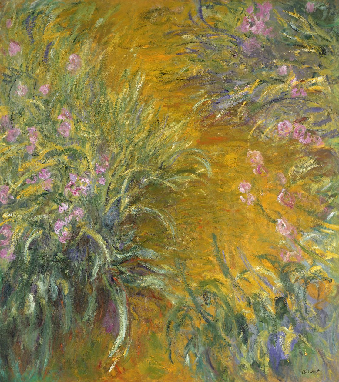 Vägen genom iris, 1914-17 av Claude Monet