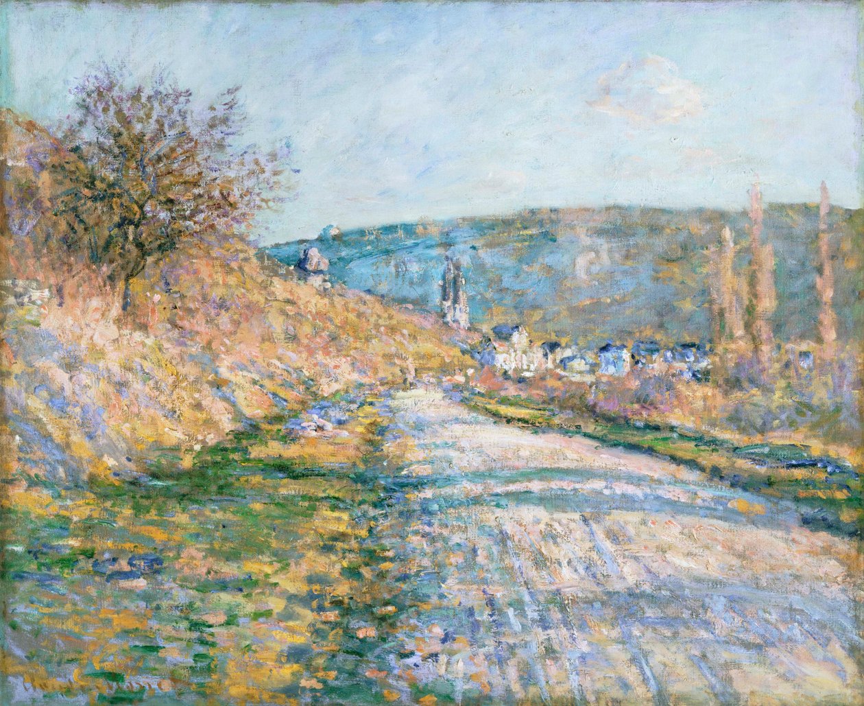 Vägen till Vétheuil av Claude Monet