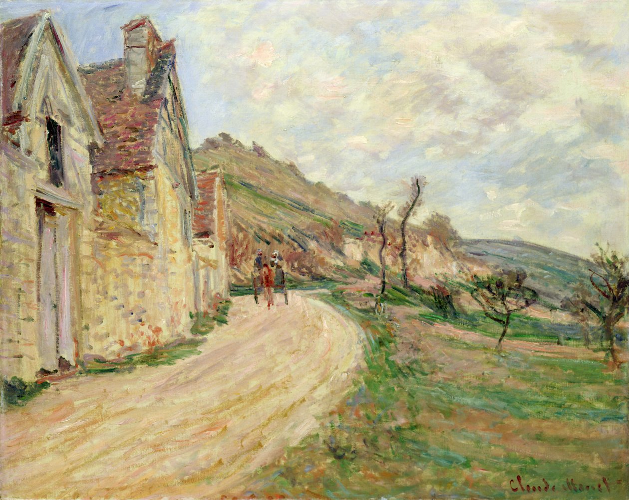 Klipporna vid Falaise av Claude Monet
