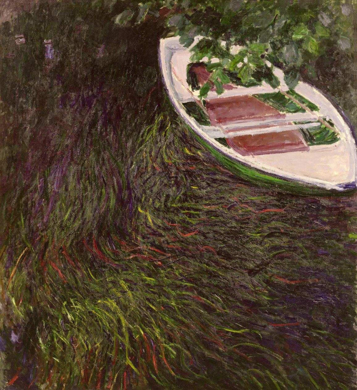 Roddbåten, ca 1889-1890 av Claude Monet
