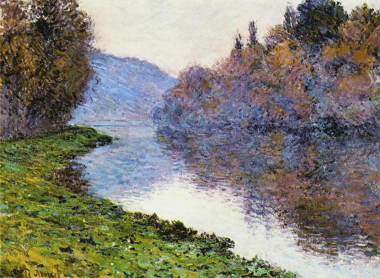 Seinen vid Jenfosse, 1884 av Claude Monet