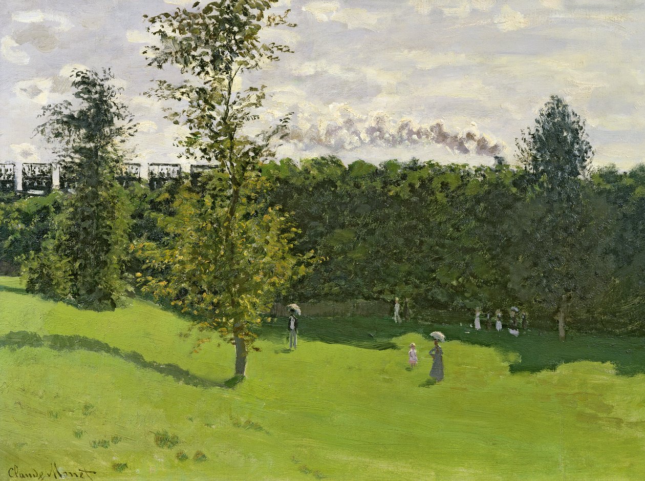 Tåget på landet, ca 1870-71 av Claude Monet