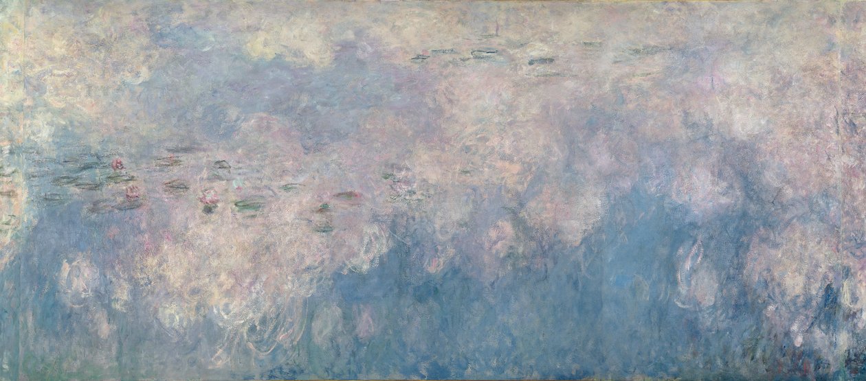 Näckrosorna - Molnen (centralsektion) 1915-26 (se även 64184 och 64186) av Claude Monet