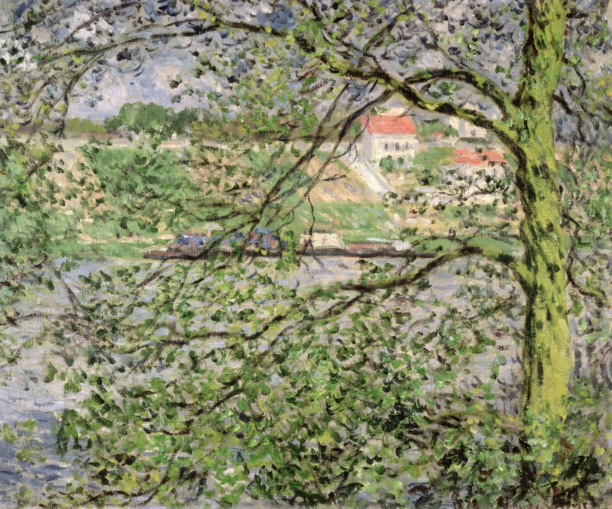 Genom träden, 1878 av Claude Monet