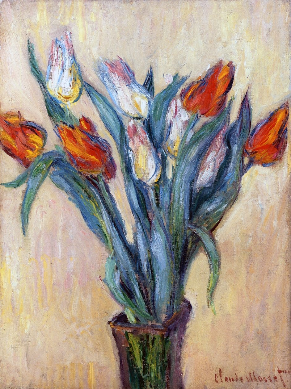 Tulpaner, 1885 av Claude Monet
