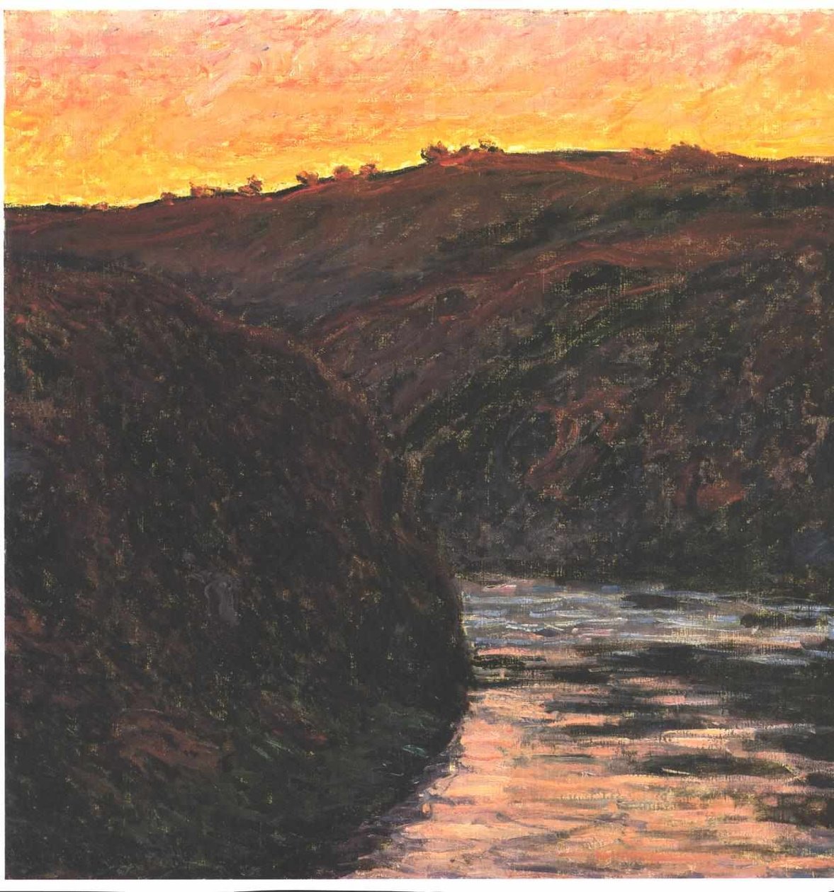 Valley of the Creuse at Sunset av Claude Monet