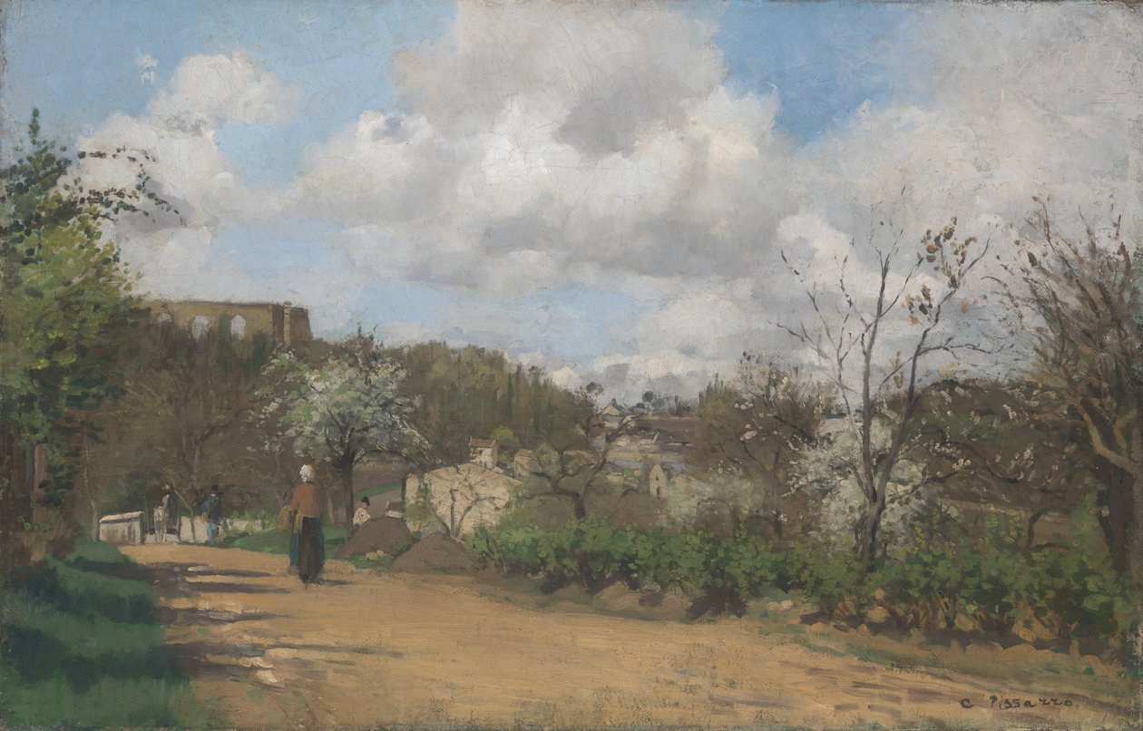 Utsikt från Louveciennes av Claude Monet