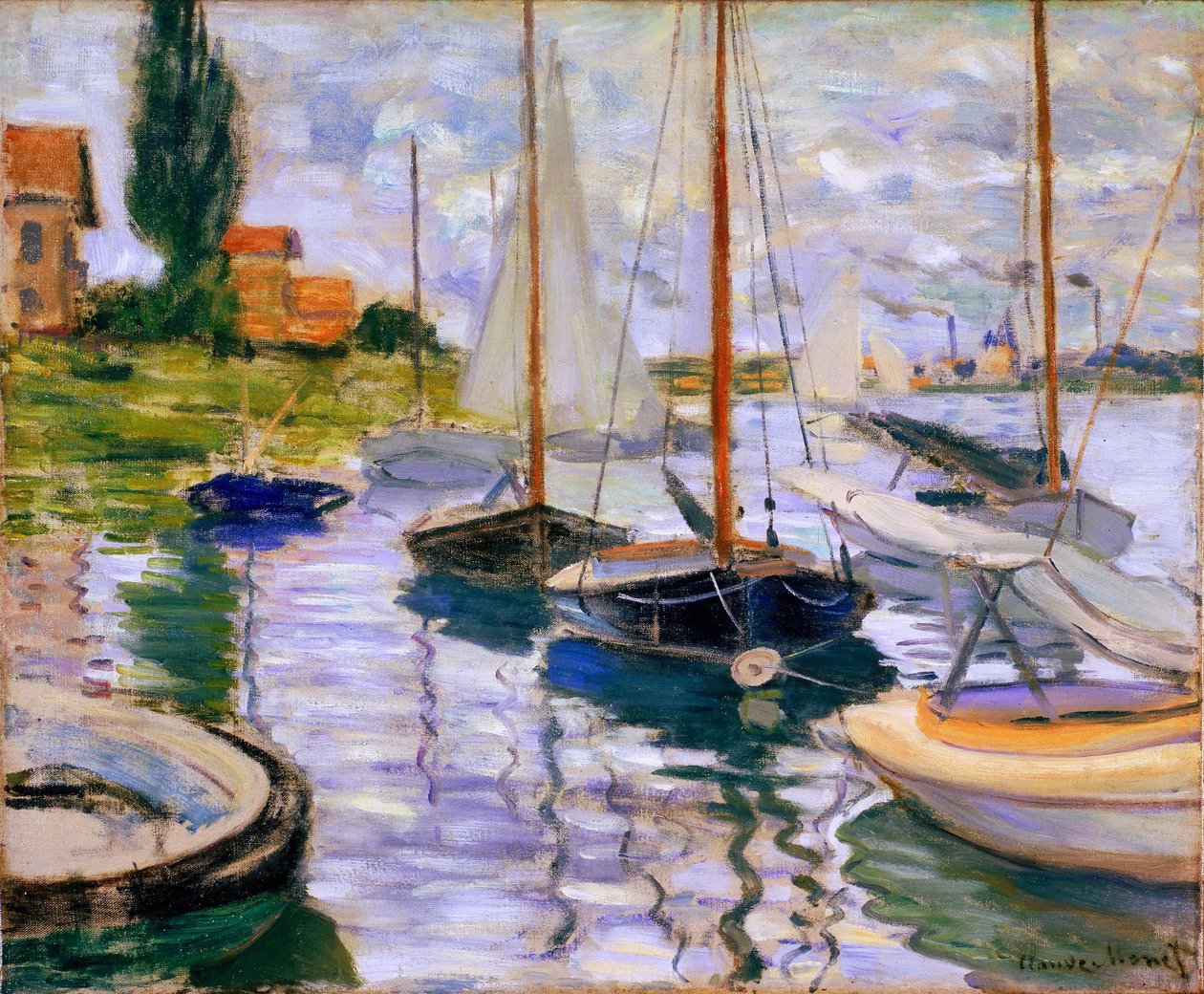Segling på Seine av Claude Monet