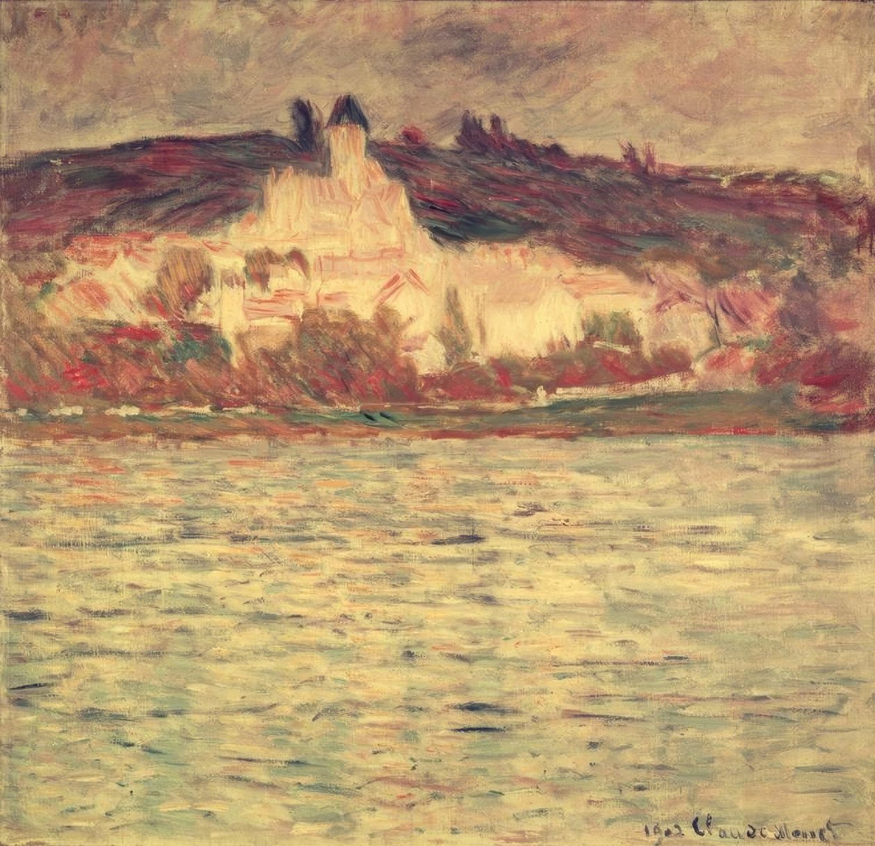 Utsikt över Vétheuil av Claude Monet
