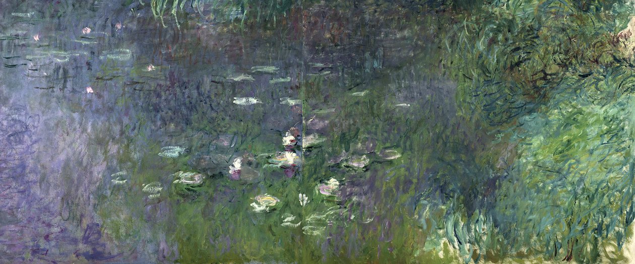Näckrosor: Morgon, 1914-18 (höger sektion) av Claude Monet