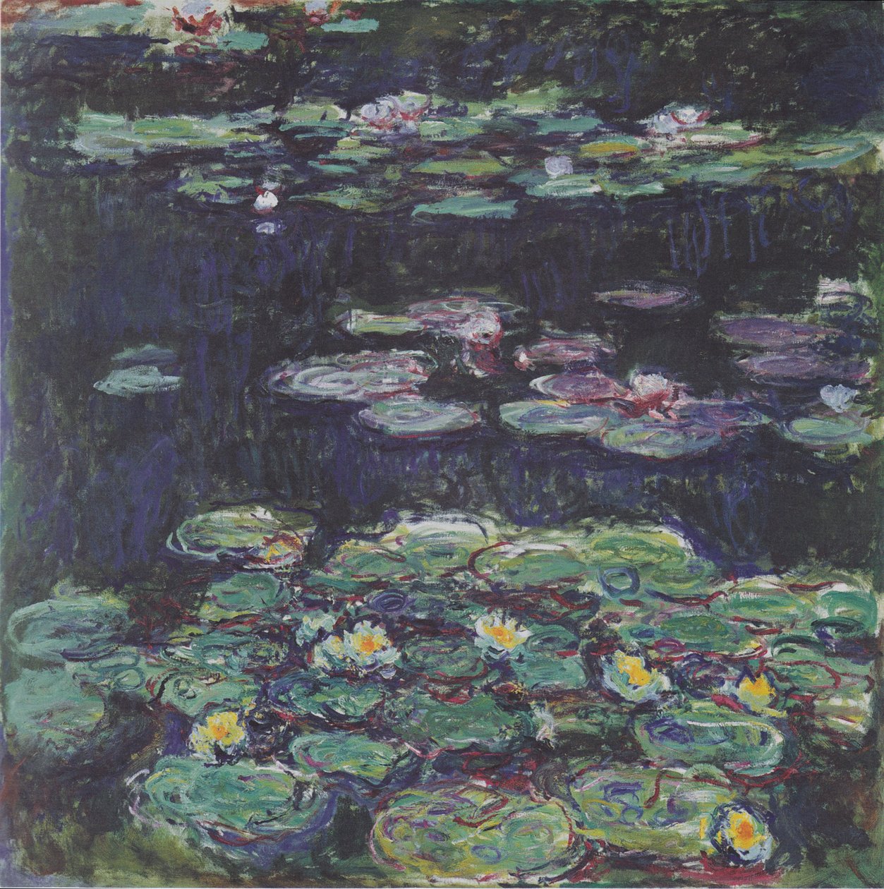 Weiße und gelbe Seerosen av Claude Monet