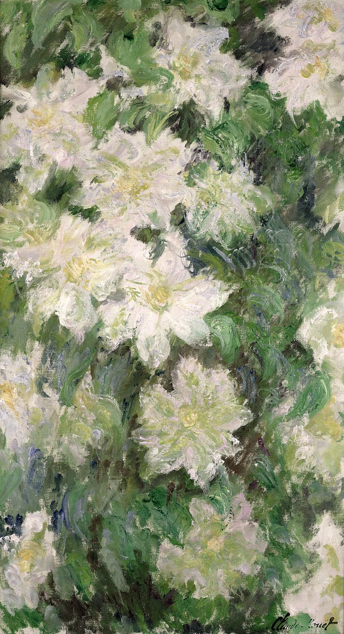 Vit klematis, 1887 av Claude Monet