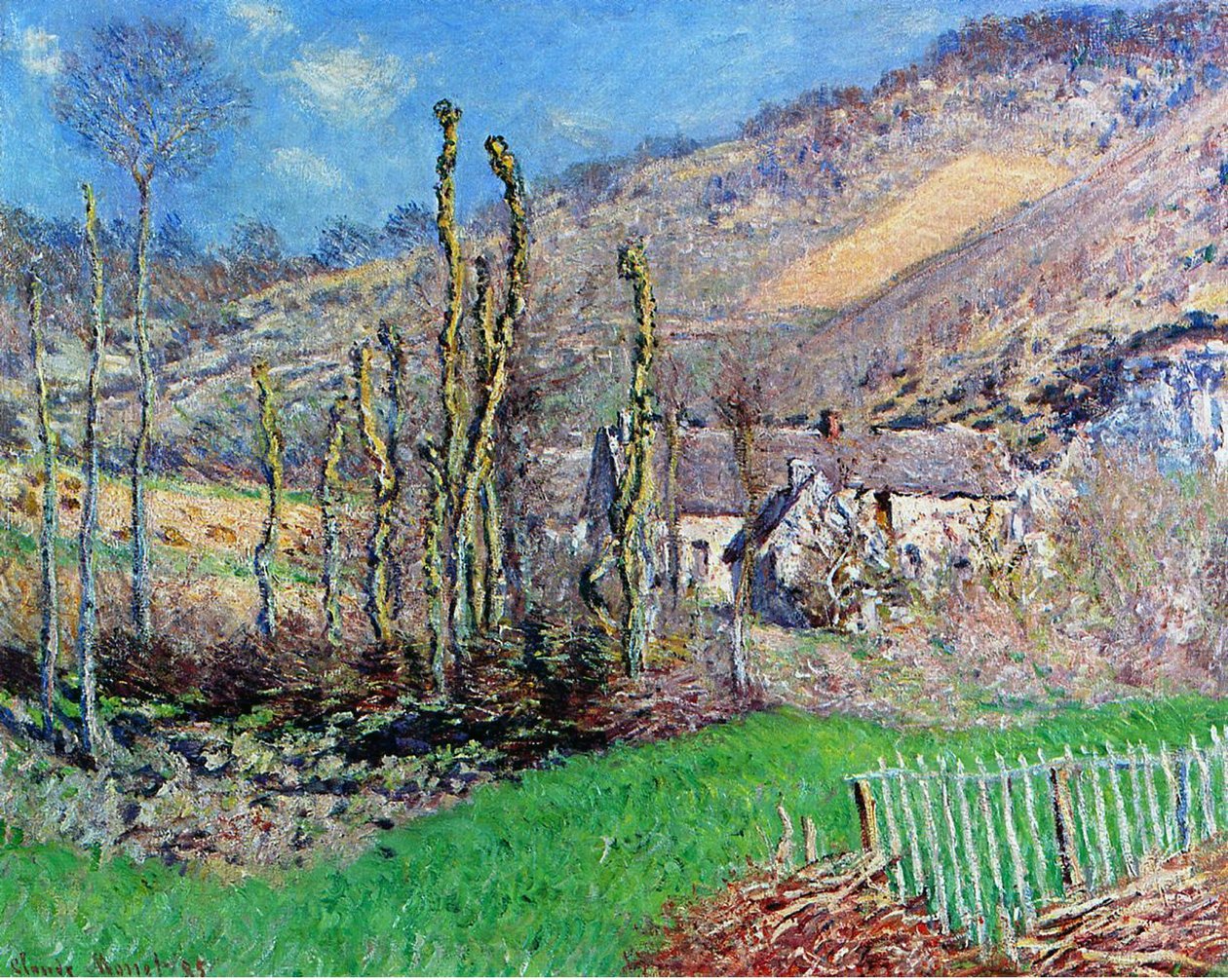 Vinter i Val de Falaise, Normandie, 1885 av Claude Monet
