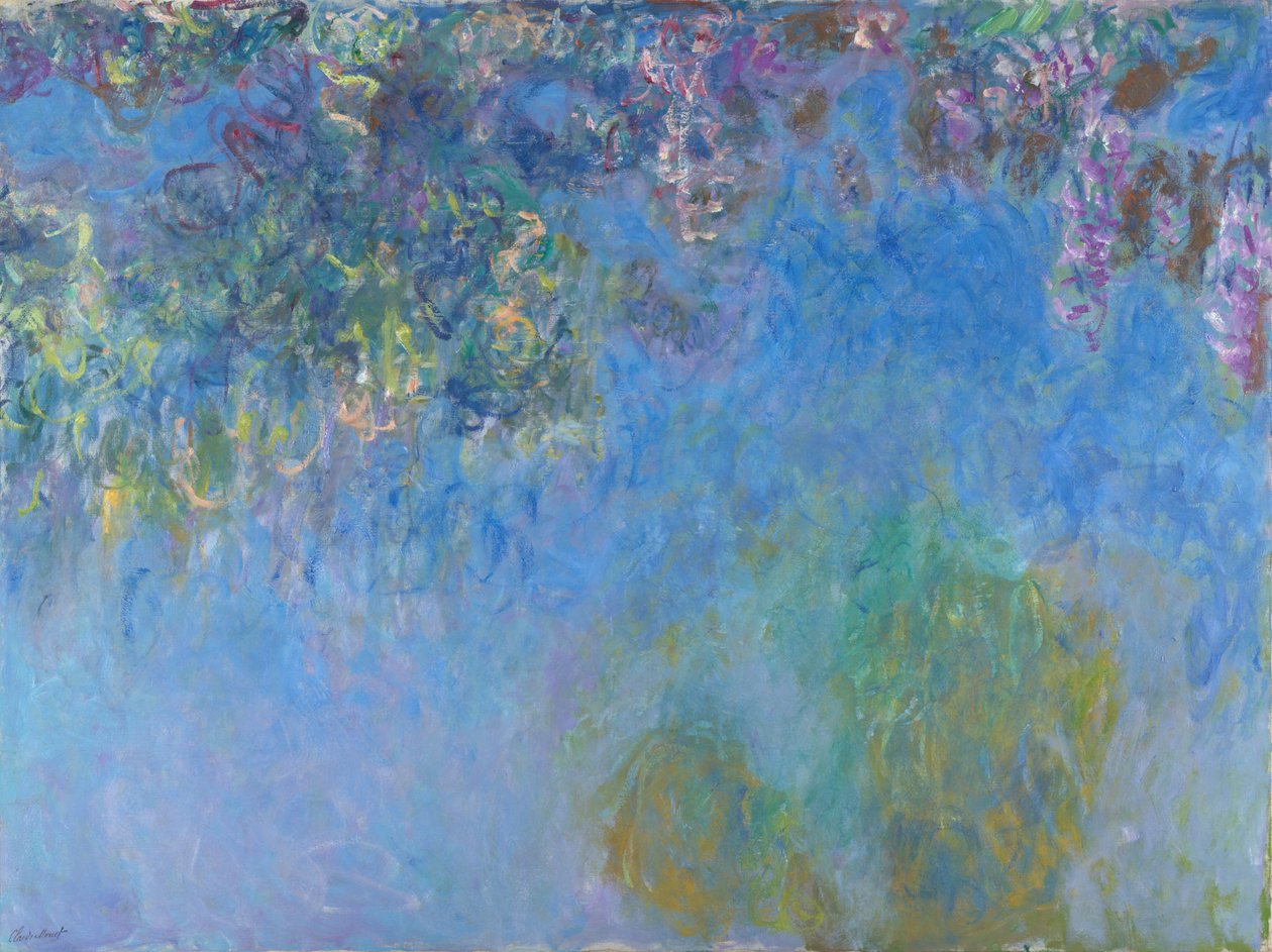 Wisteria, 1920-25 av Claude Monet