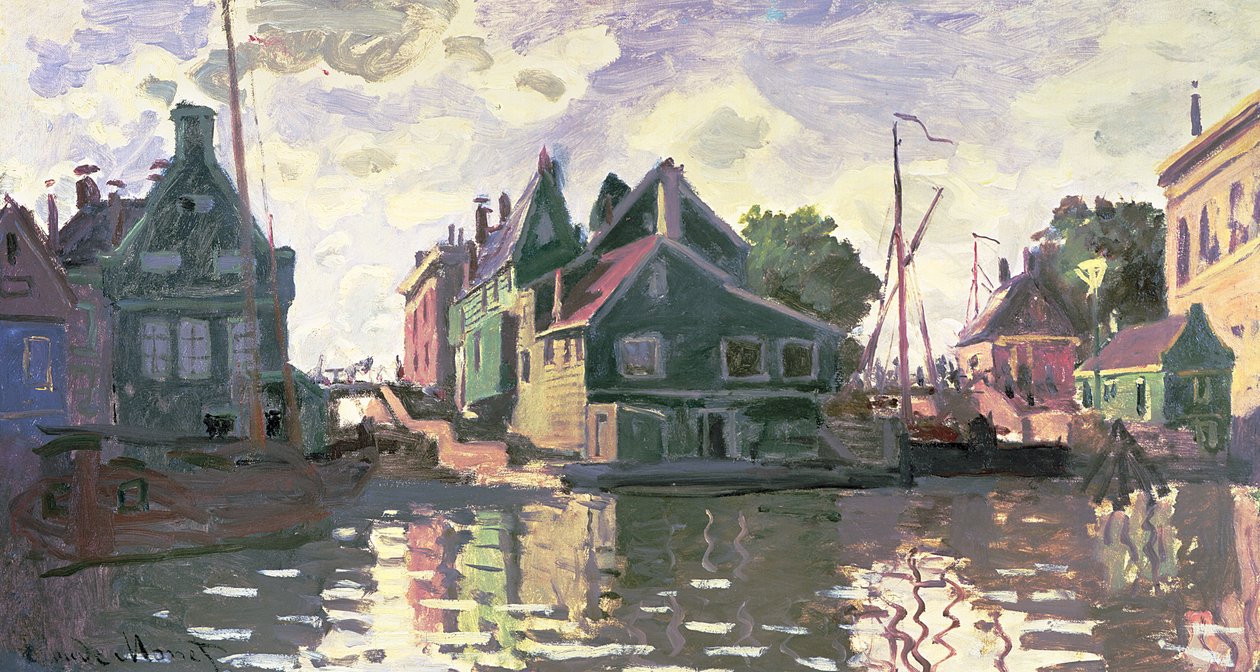 Zaandam av Claude Monet