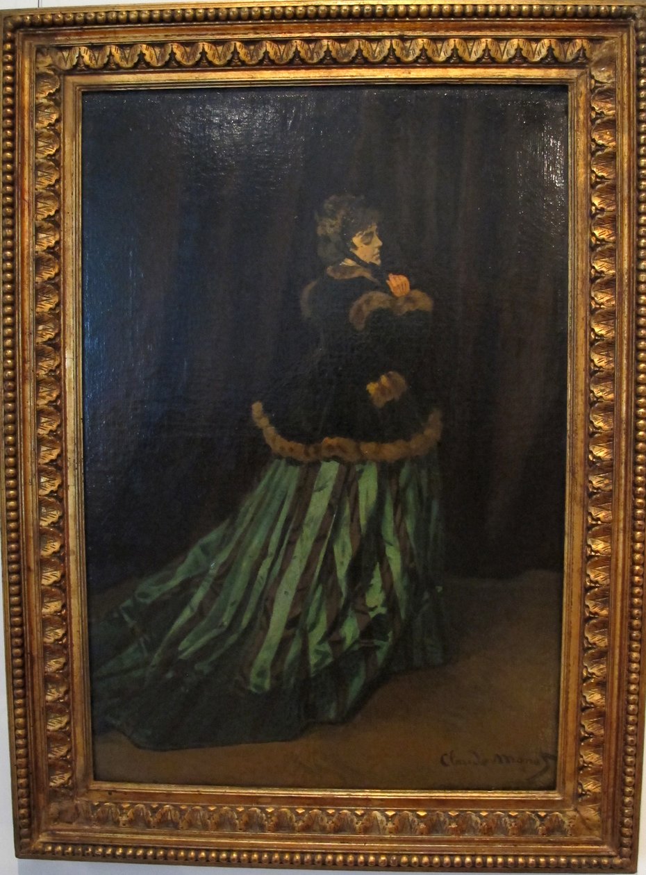camille-vestito verde av Claude Monet