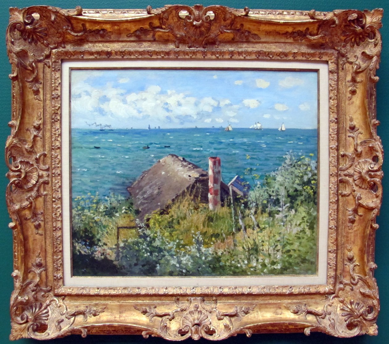 la cabene de saint-adresse av Claude Monet