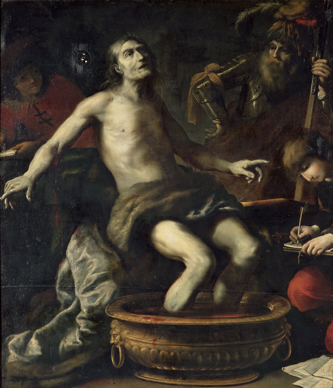 Senecas död, 1633 av Claude Vignon
