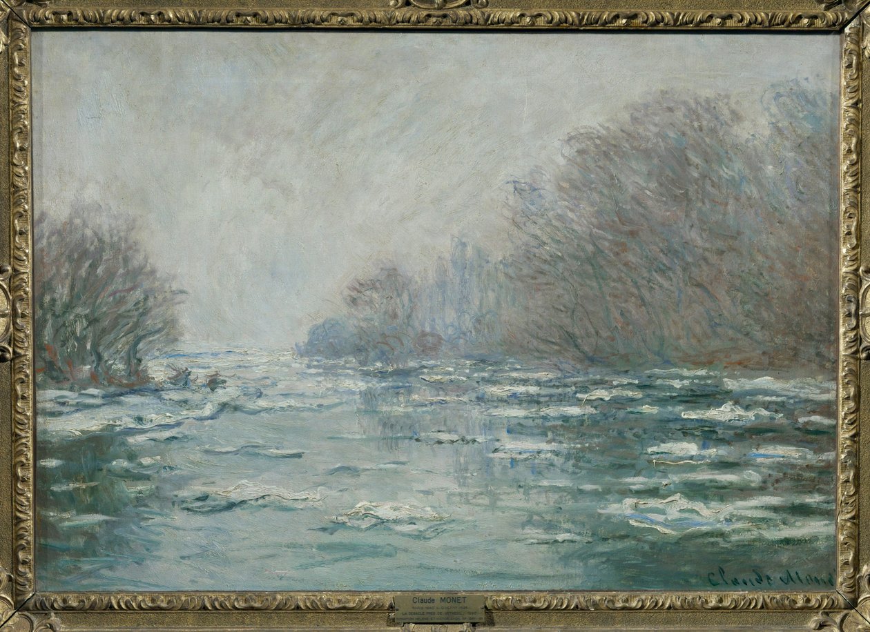 Debaclet nära Vetheuil... av Claude (follower of) Monet