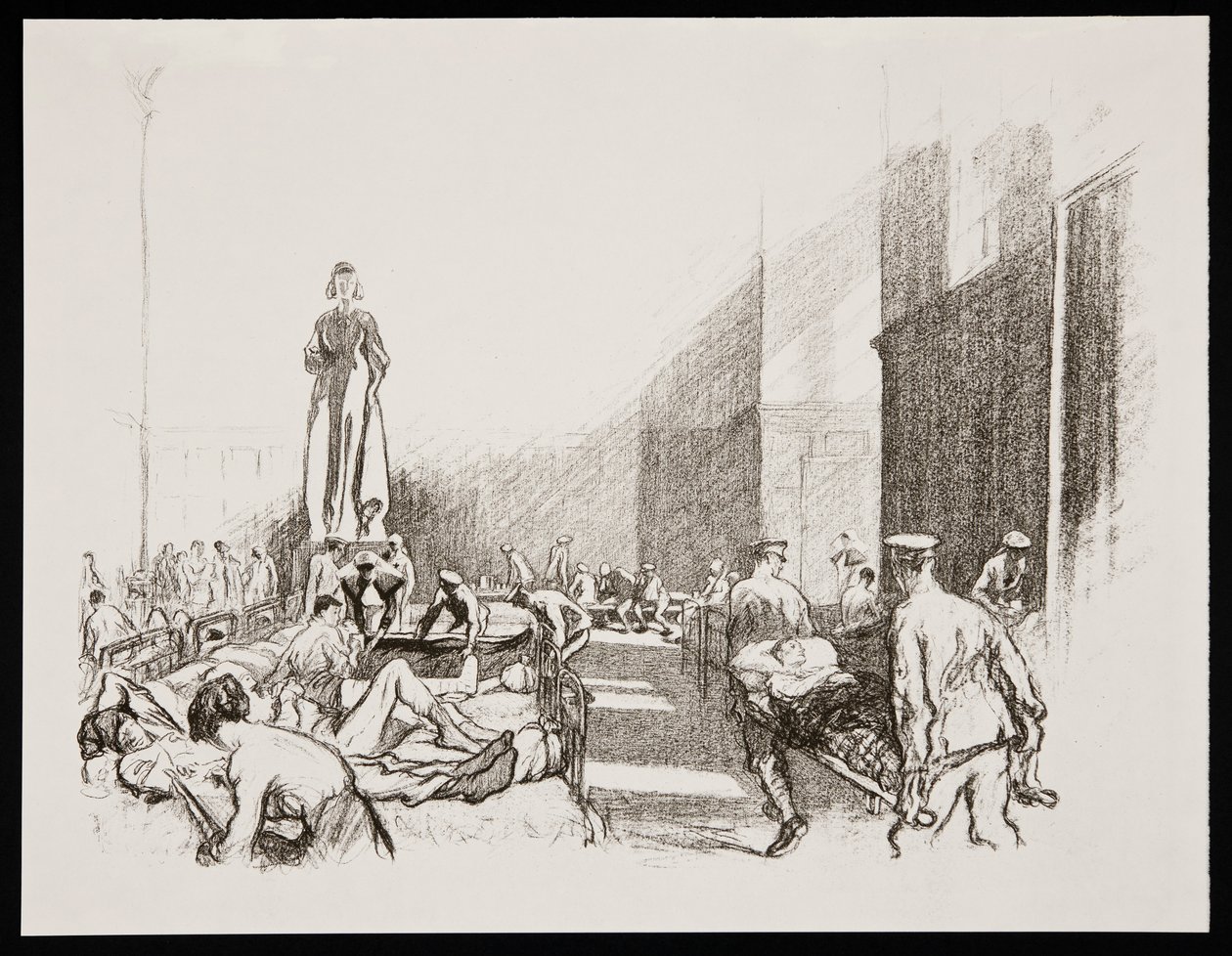 "På sjukhus i England", 1917 av Claude Allin Shepperson
