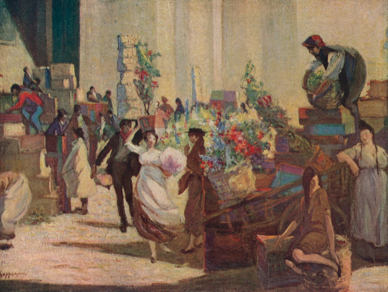 Marknaden, c1900 av Claude Allin Shepperson